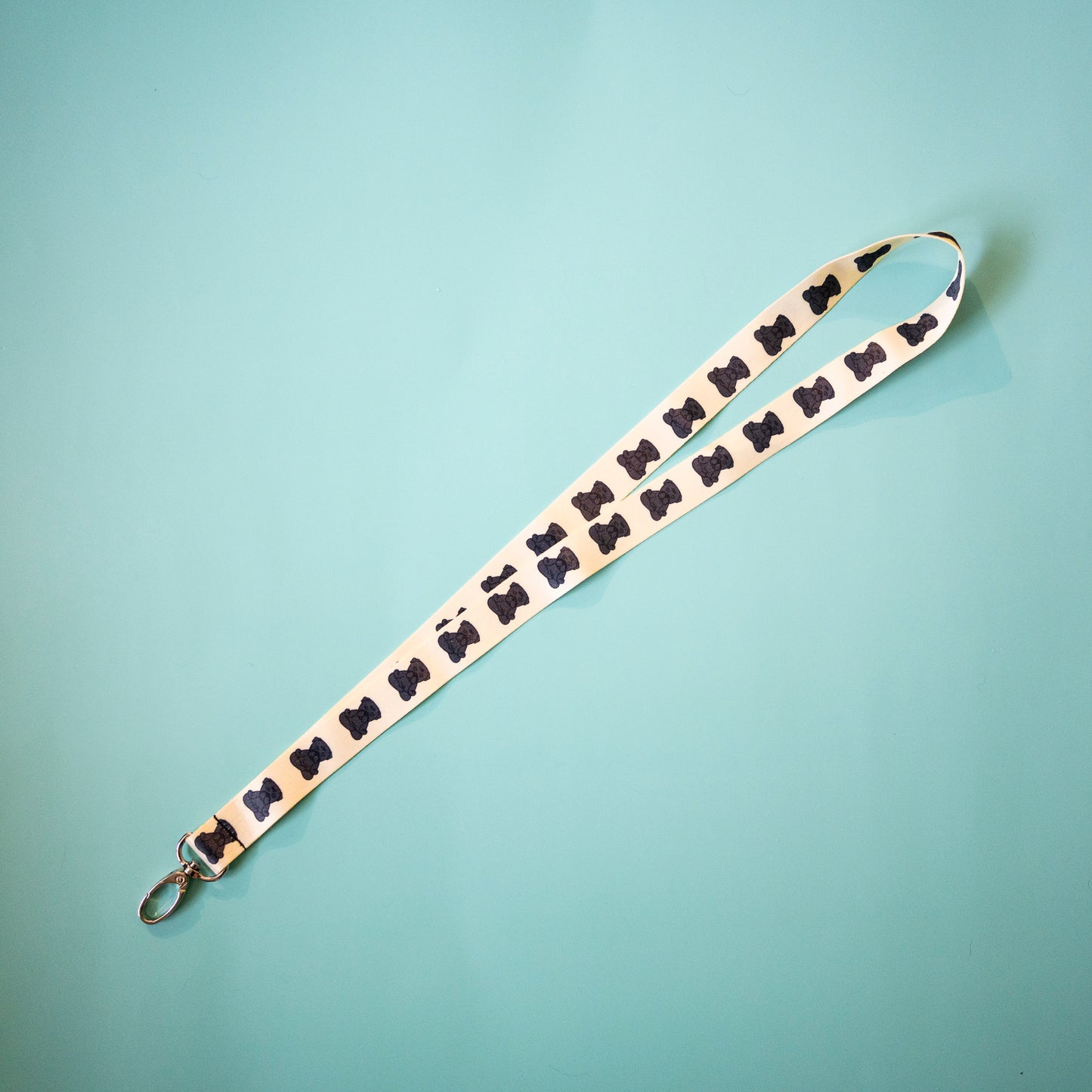 Zen Black Pug Lanyard