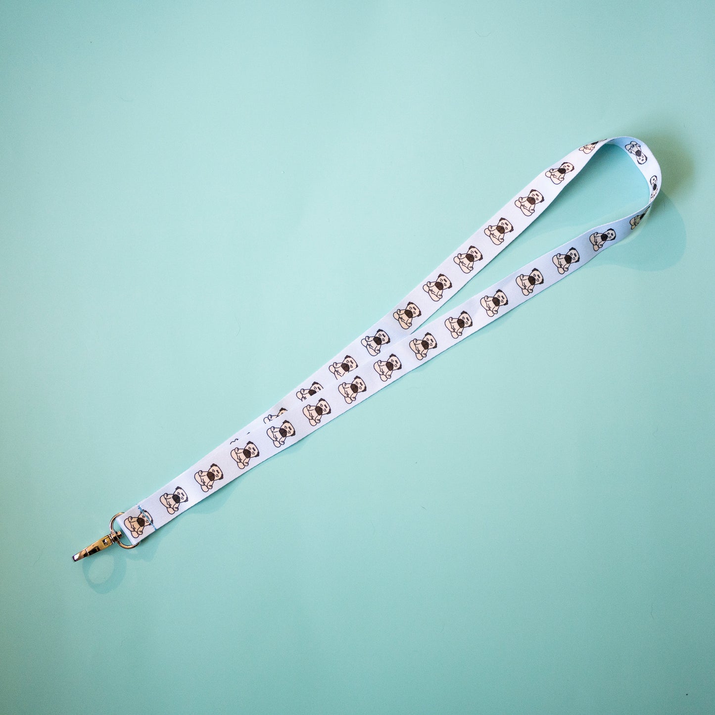 Zen Fawn Pug Lanyard