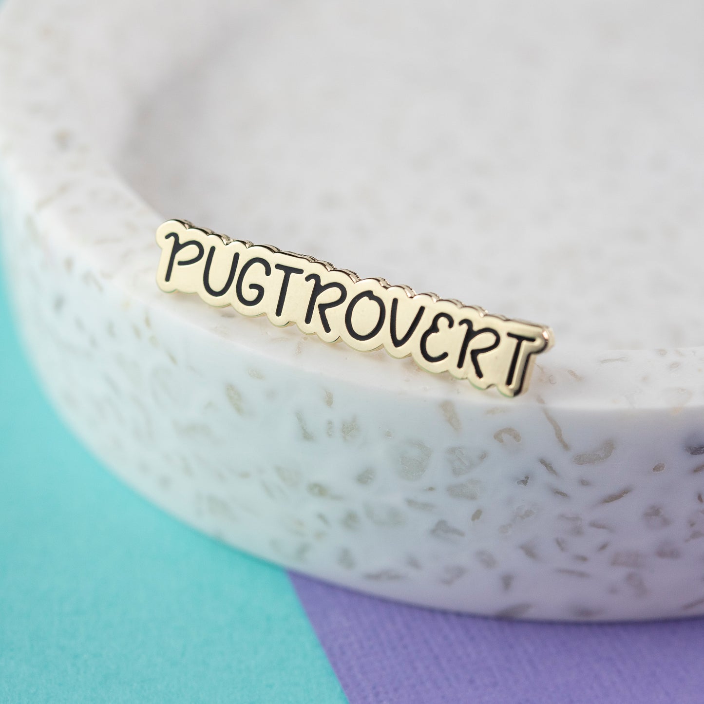 Pugtrovert Enamel Pin