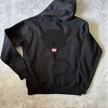 Black Labrador Zip Hoodie