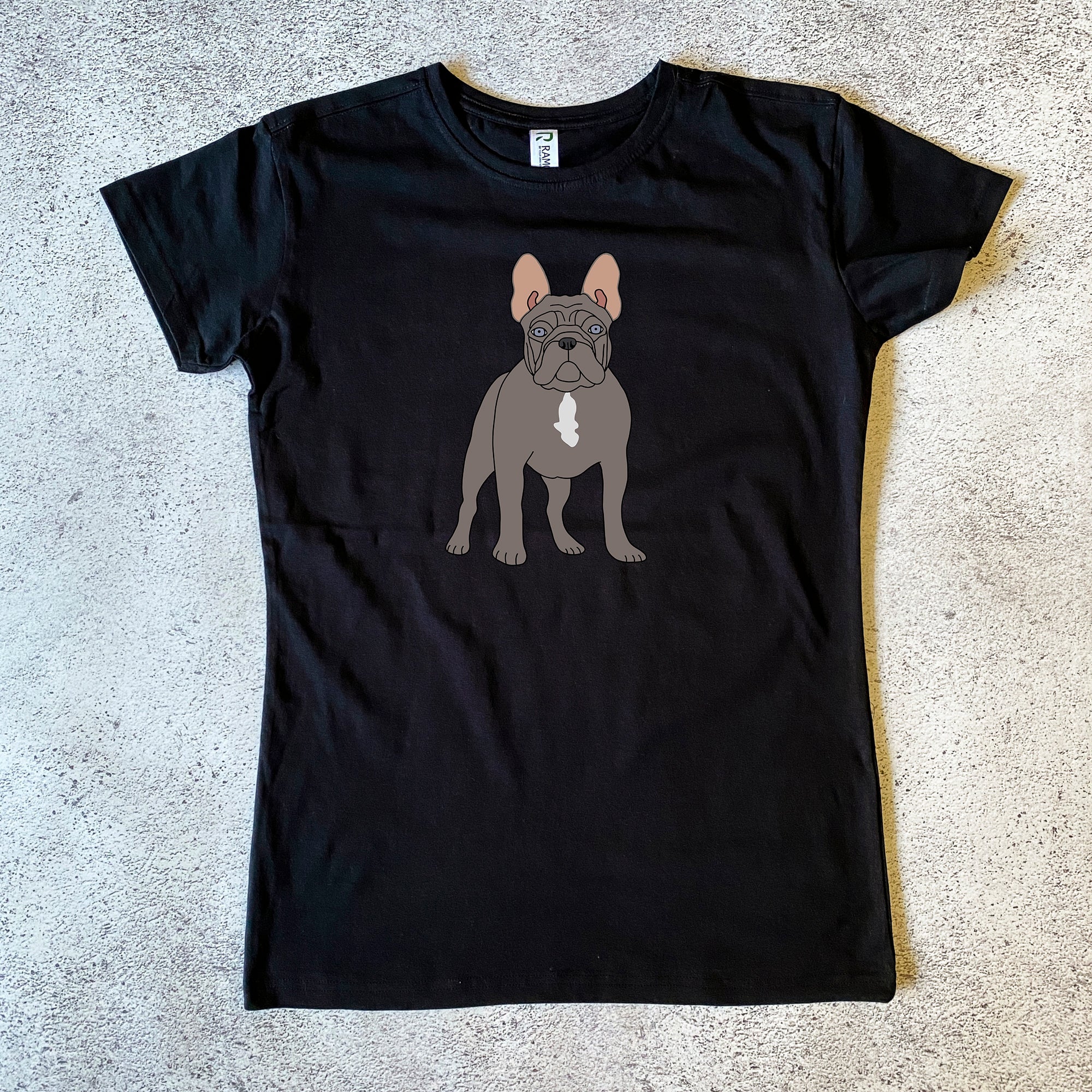 Blue French Bulldog Women s T Shirt