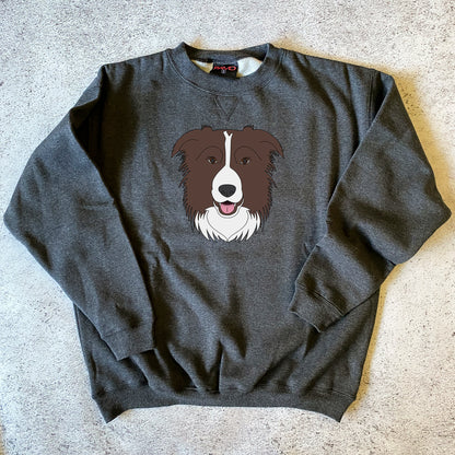 Brown Border Collie Sweatshirt