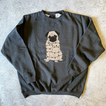 Fawn Pug Christmas Sweatshirt