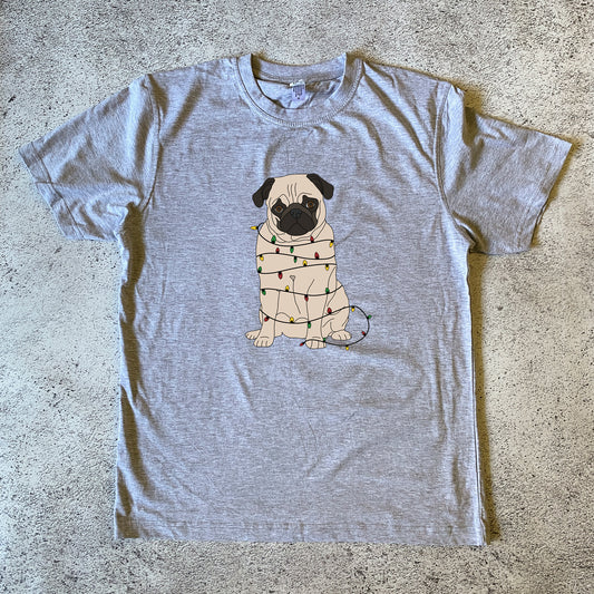 Fawn Pug Christmas Unisex T-Shirt