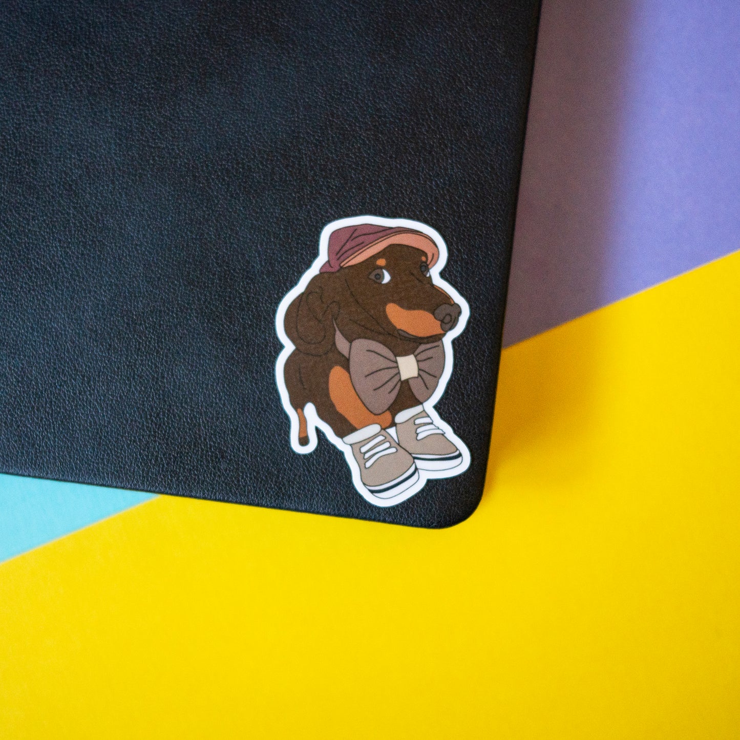 Dapper Dog 3" Sticker - Dachshund