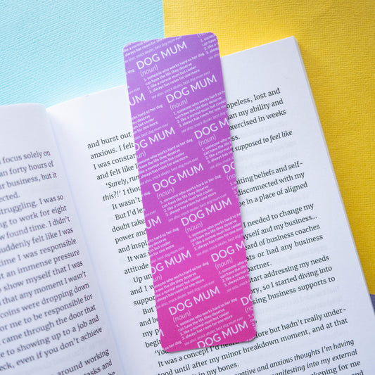 Dog Mum Definition Bookmark