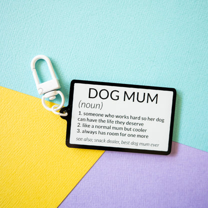 Dog Mum Definition Keychain