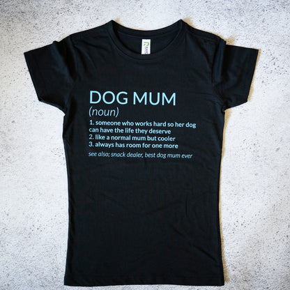 Dog Mum Definition Women's T-Shirt - Black