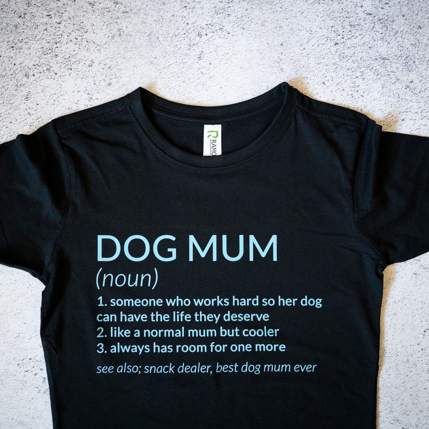 Dog Mum Definition Women's T-Shirt - Black