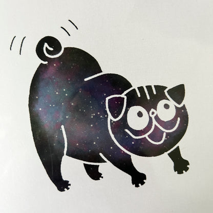 Limited Edition: Cosmic Downward Pug Art Print
