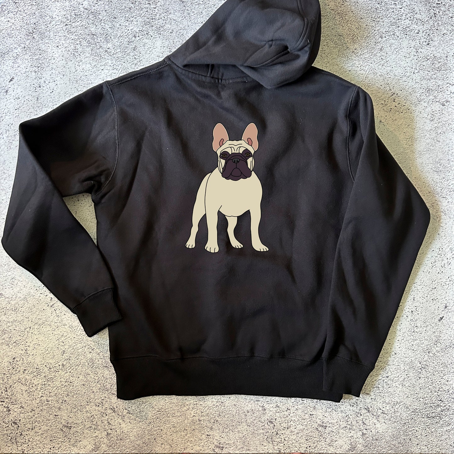 Fawn French Bulldog Zip Hoodie