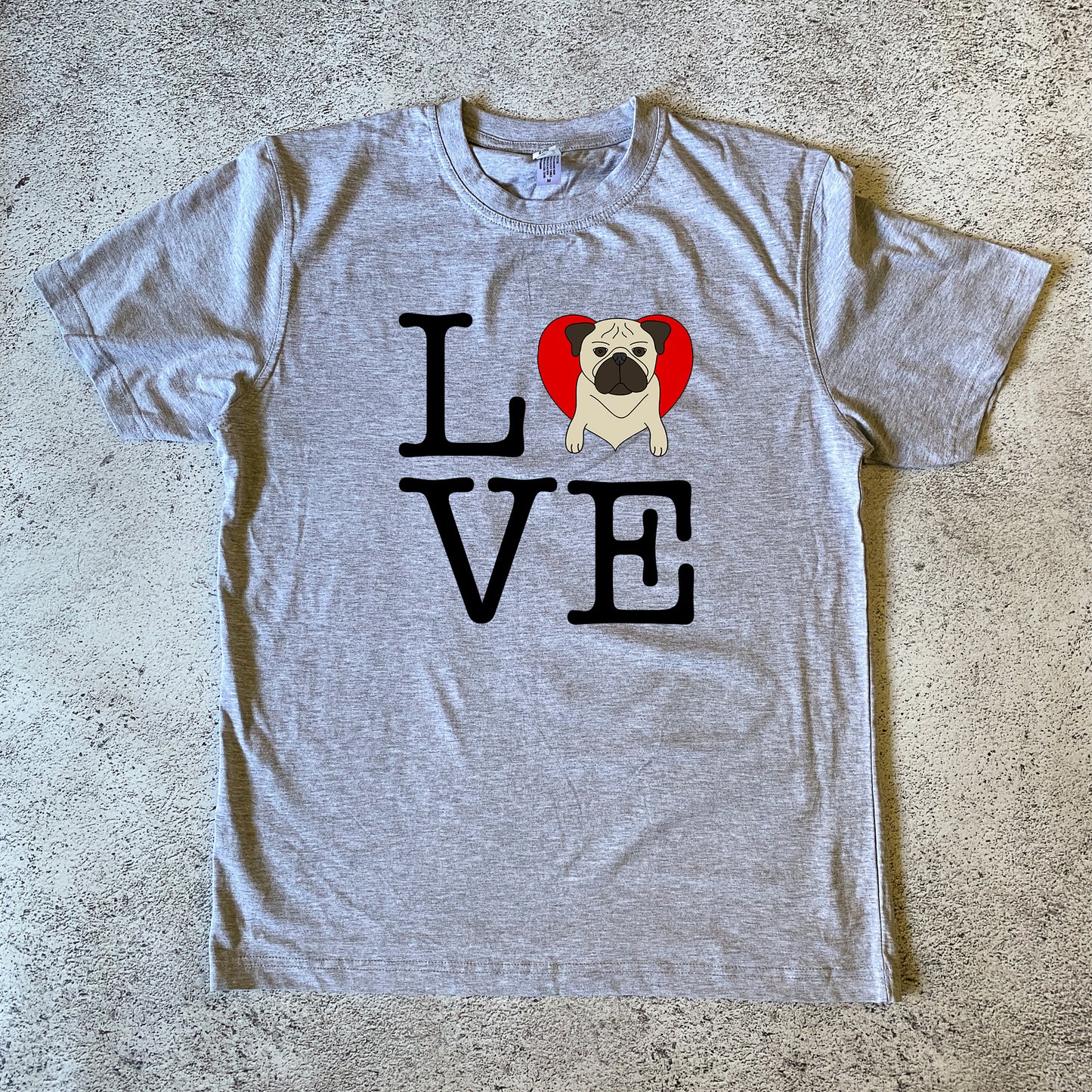 Love Pug Unisex T-Shirt