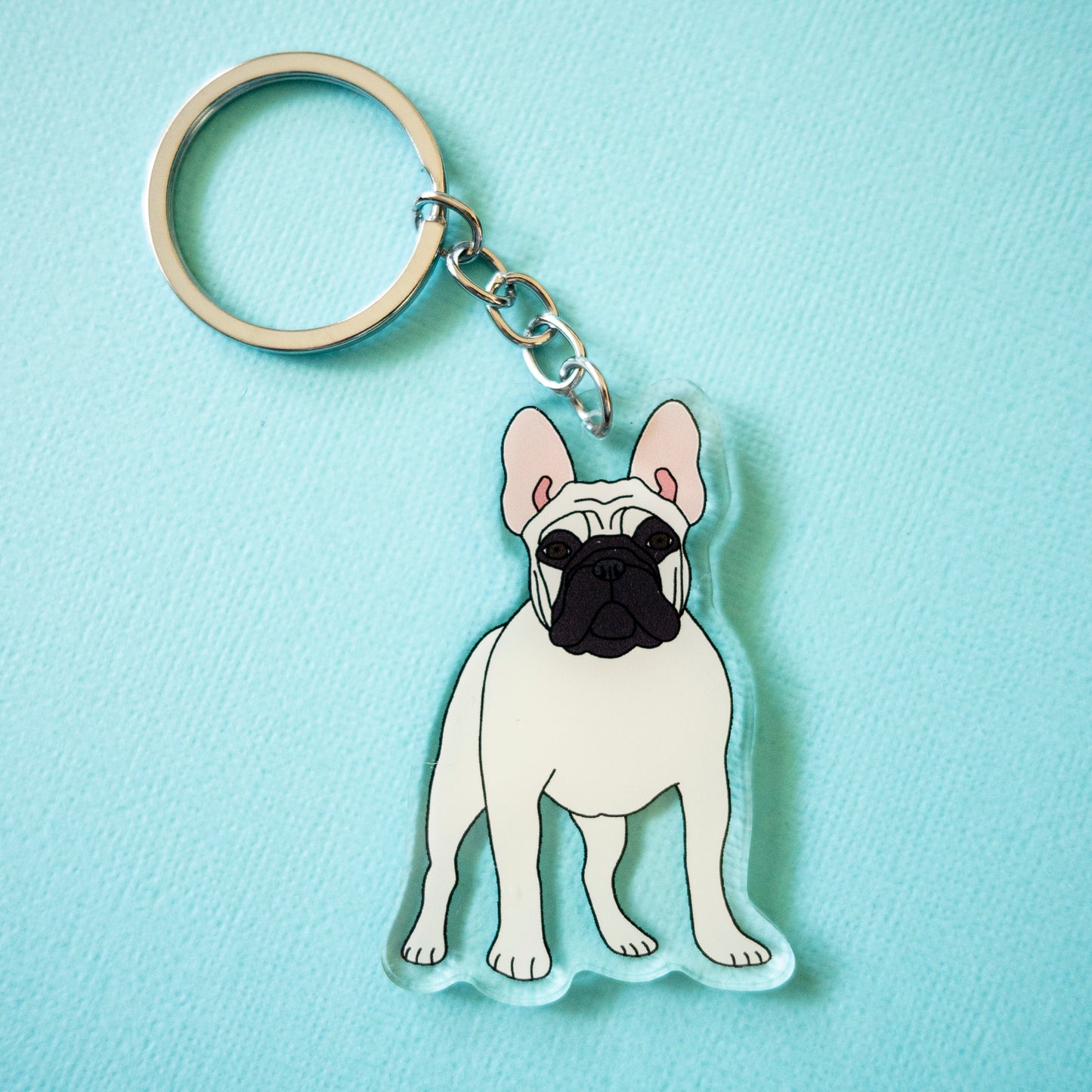 French Bulldog Keychain - Fawn