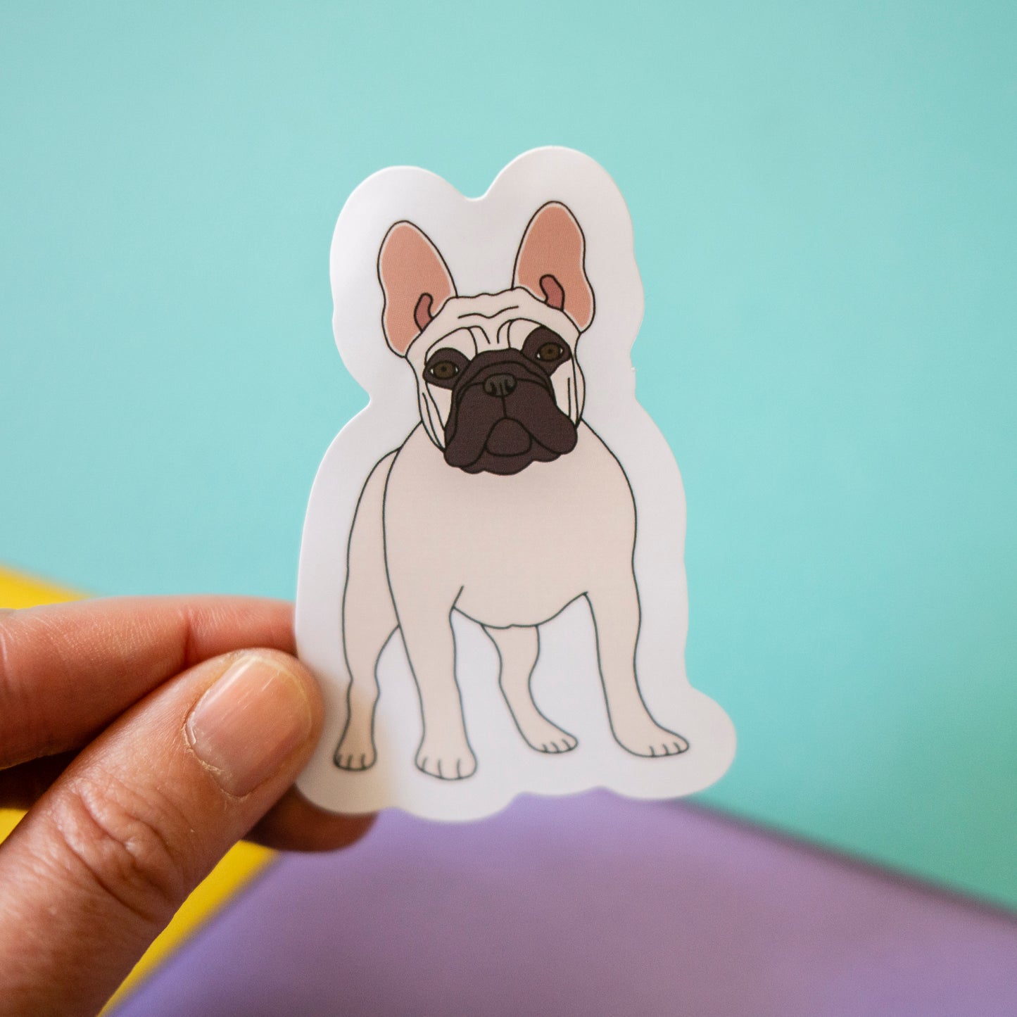 French Bulldog Sticker - White