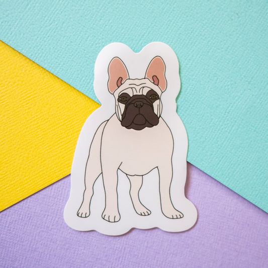 French Bulldog Sticker - White