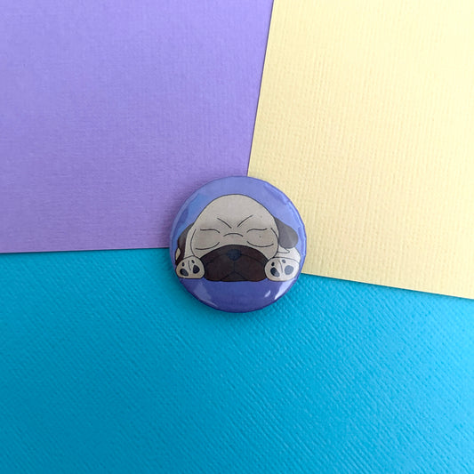 Fawn Sleepy Pug Magnet