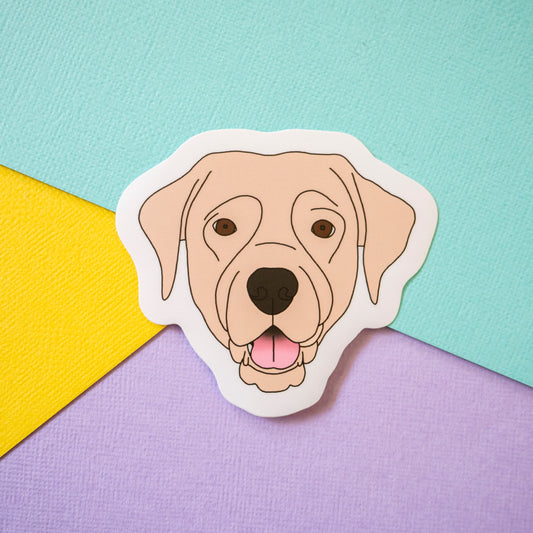 Labrador Sticker - White