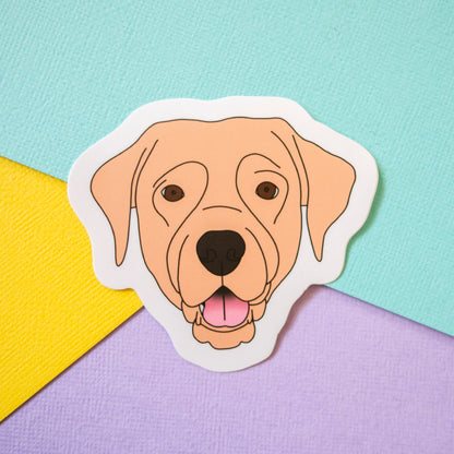 Labrador Sticker - Yellow