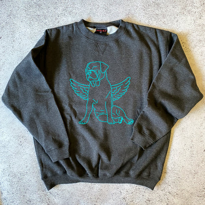 Custom Memorial Pet Portrait Sweatshirt - One Pet