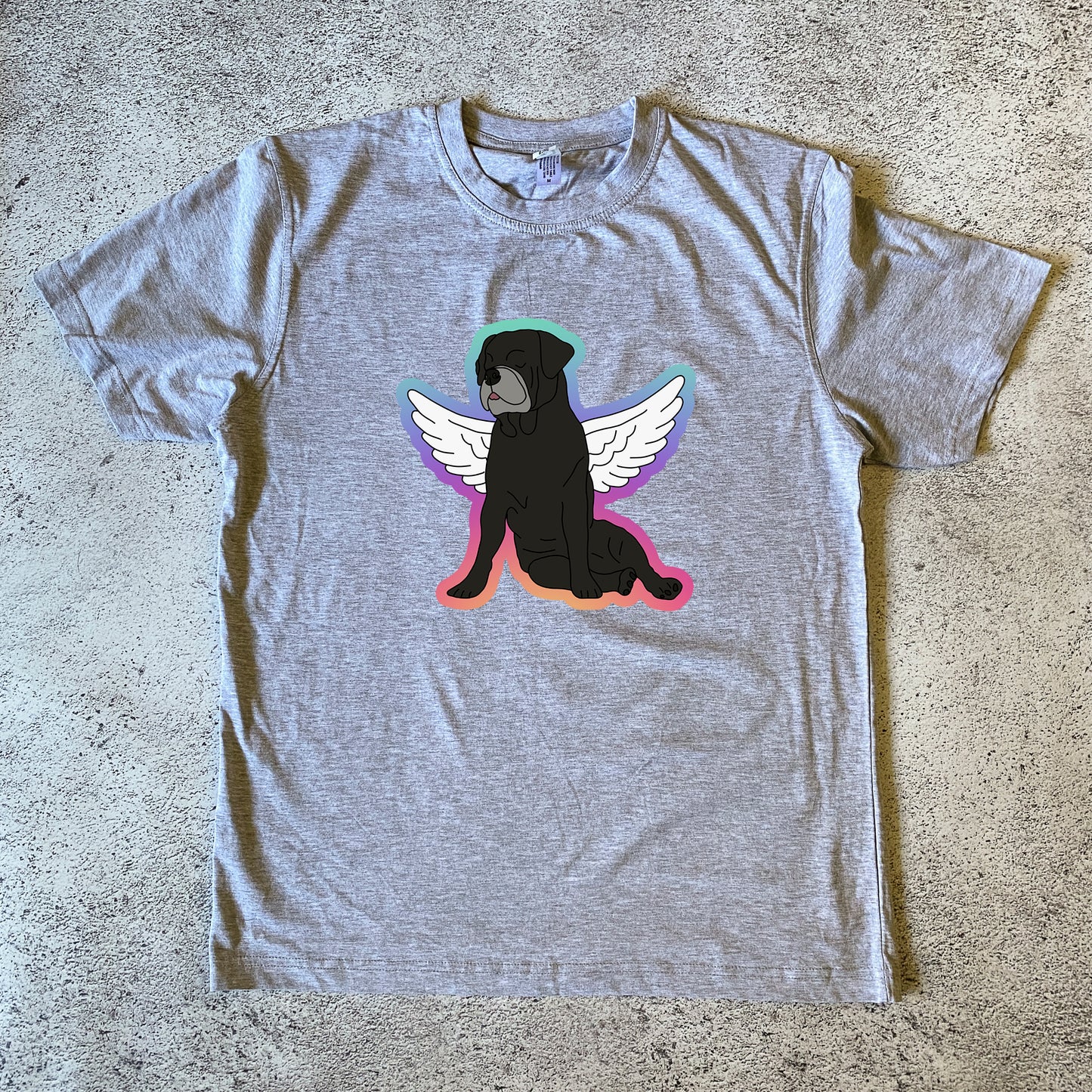 Custom Memorial Pet Portrait Unisex T-Shirt - One Pet