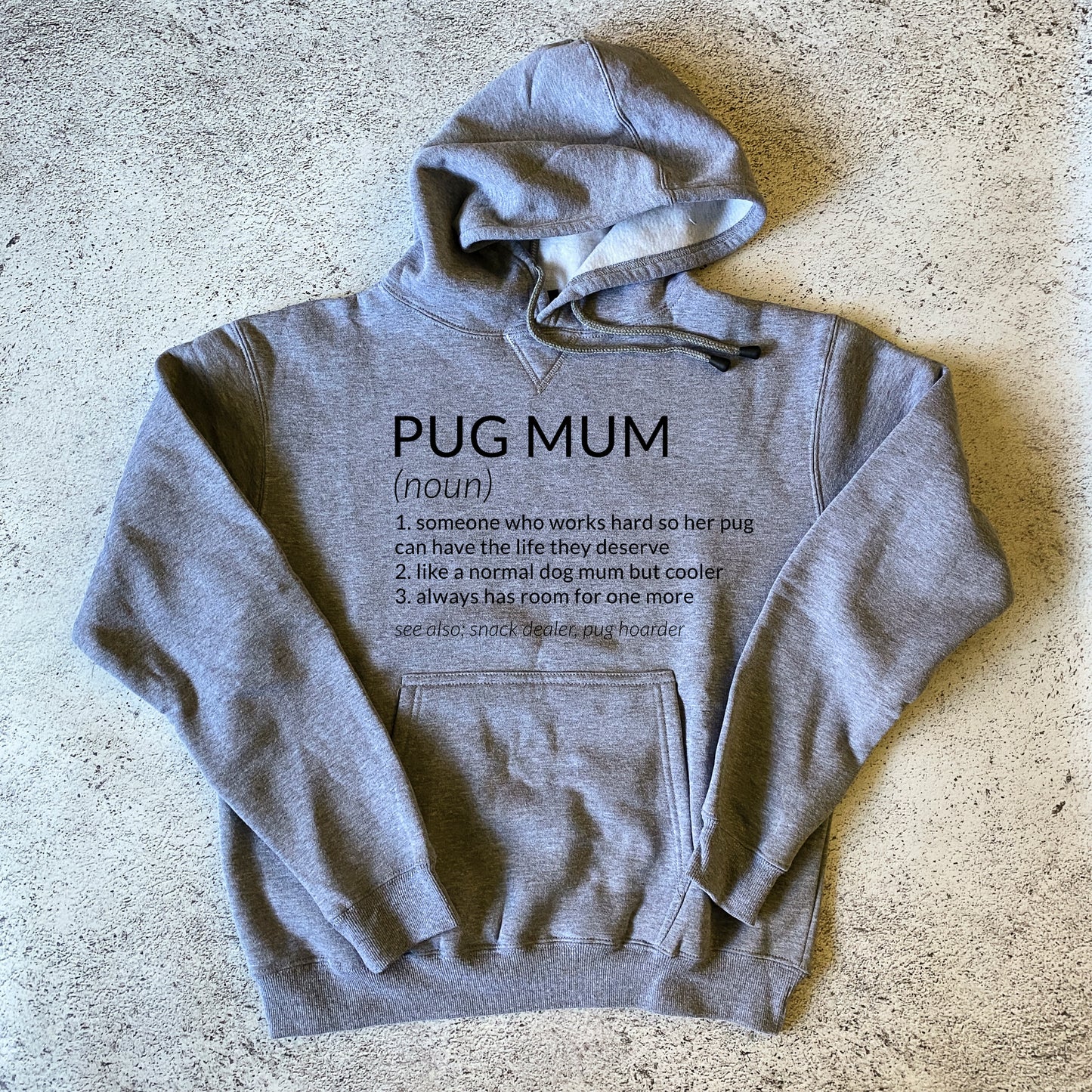 Pug Mum Definition Hoodie