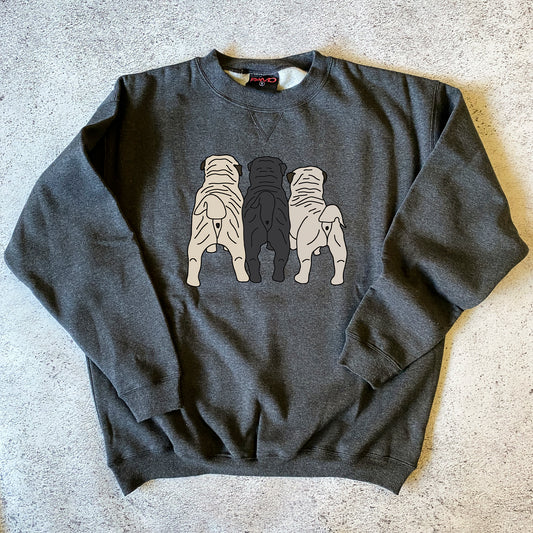 Pug Puppy Butts Sweatshirt