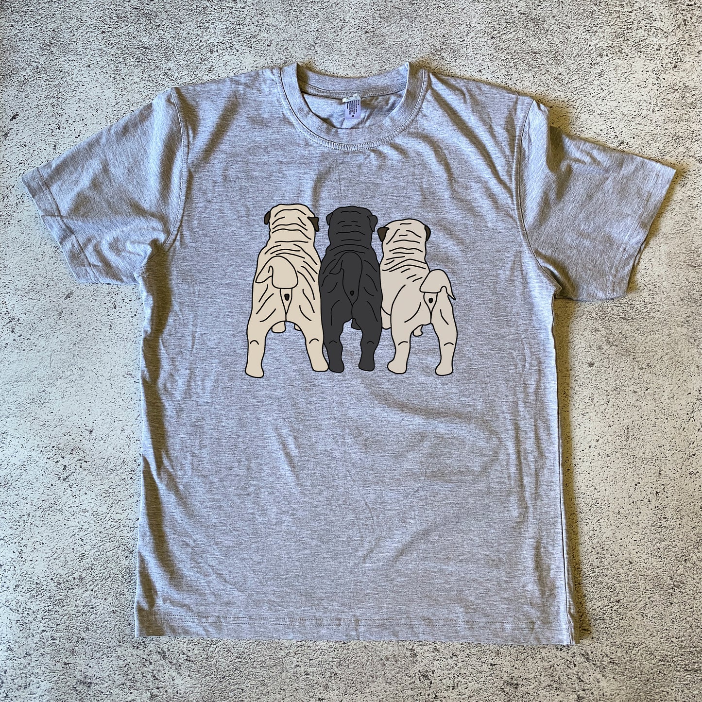 Pug Puppy Butts Unisex T-Shirt