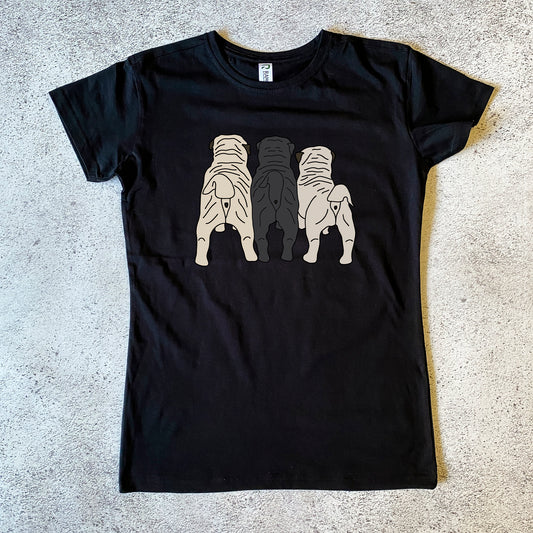 Pug Puppy Butts Women's T-Shirt