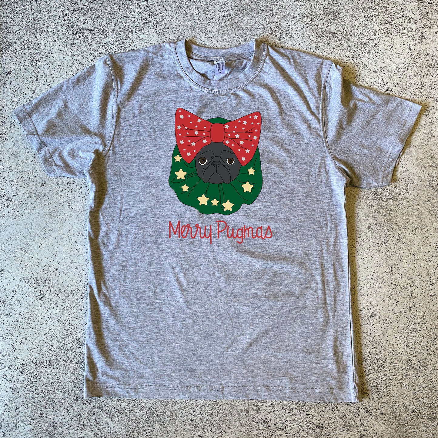 Pugmas Wreath Unisex T-Shirt