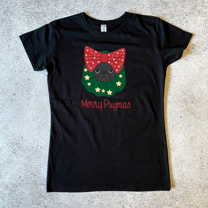Pugmas Wreath Women's T-Shirt