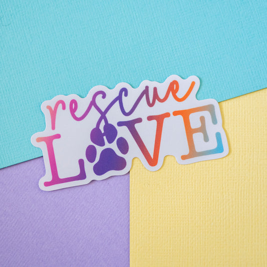 Rescue Love Sticker