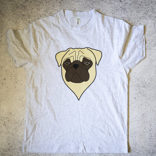 SAMPLE: Fawn Pug Face Unisex T-shirt - S