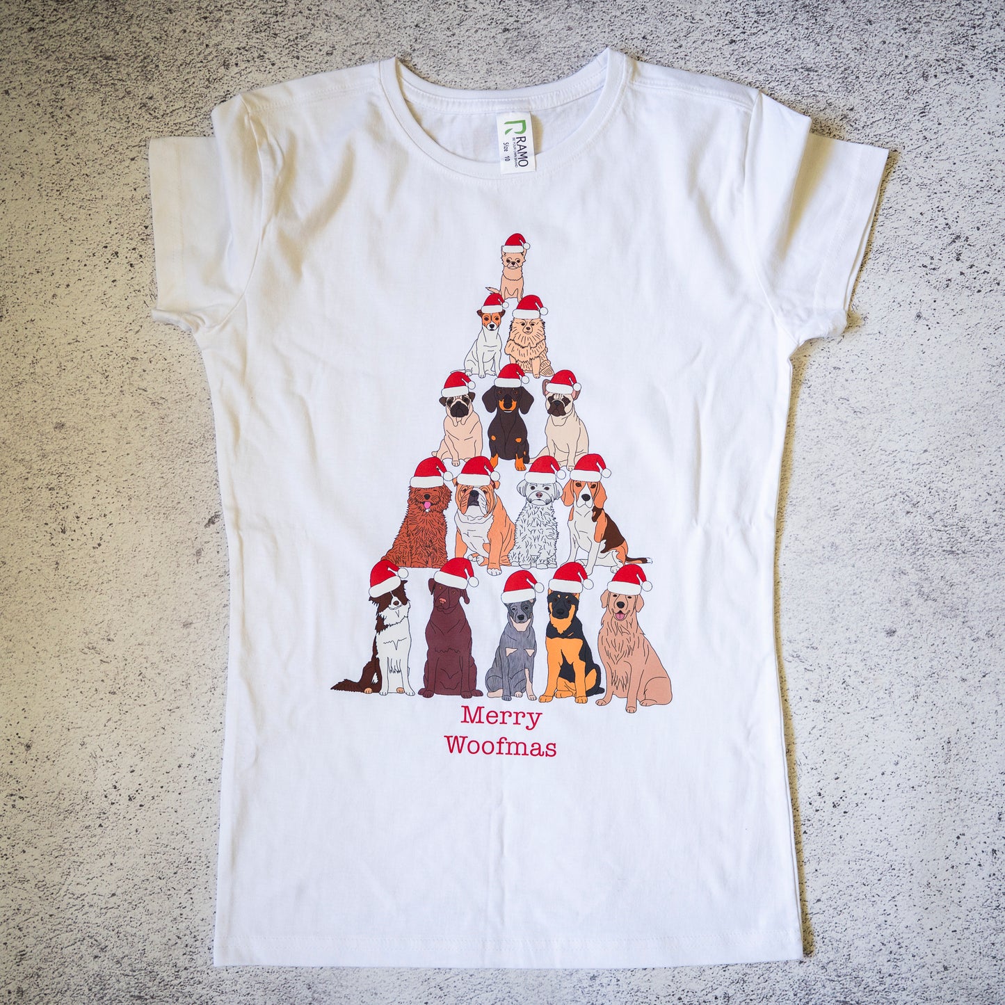 SAMPLE: Merry Woofmas Women's T-shirt - 10
