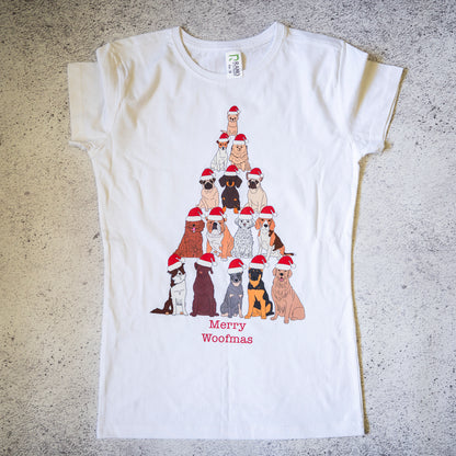 SAMPLE: Merry Woofmas Women's T-shirt - 10