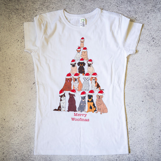 SAMPLE: Merry Woofmas Women's T-shirt - 10