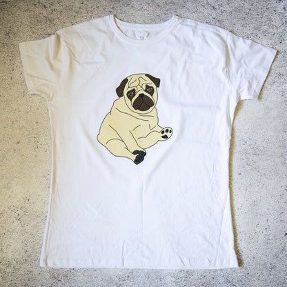 SAMPLE: Chubby Fawn Pug Women's T-shirt - 22
