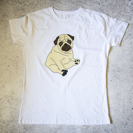 SAMPLE: Chubby Fawn Pug Women's T-shirt - 22