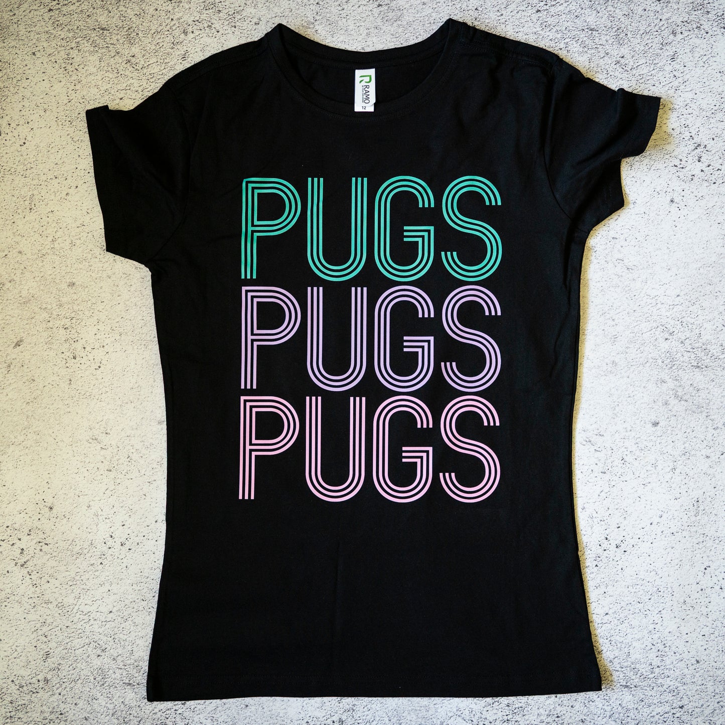 SAMPLE: Pugs Pugs Pugs Women's T-shirt - 12