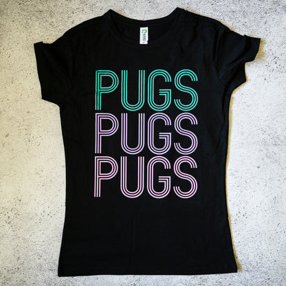 SAMPLE: Pugs Pugs Pugs Women's T-shirt - 12