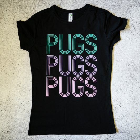 SAMPLE: Pugs Pugs Pugs Women's T-shirt - 12