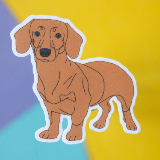 Dachshund 5" Sticker - Tan