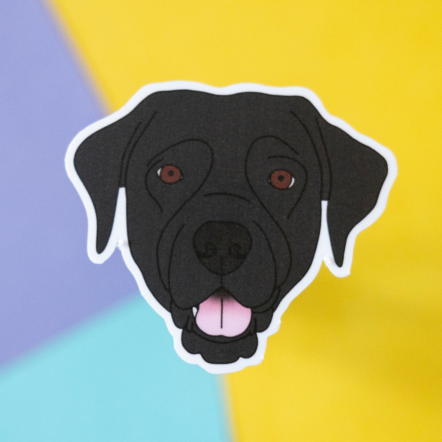 Labrador 7" Sticker - Black