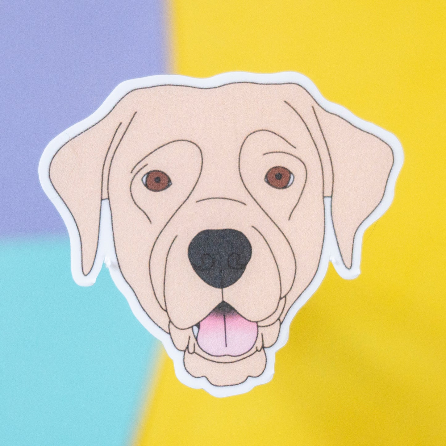 Labrador 5" Sticker - Yellow