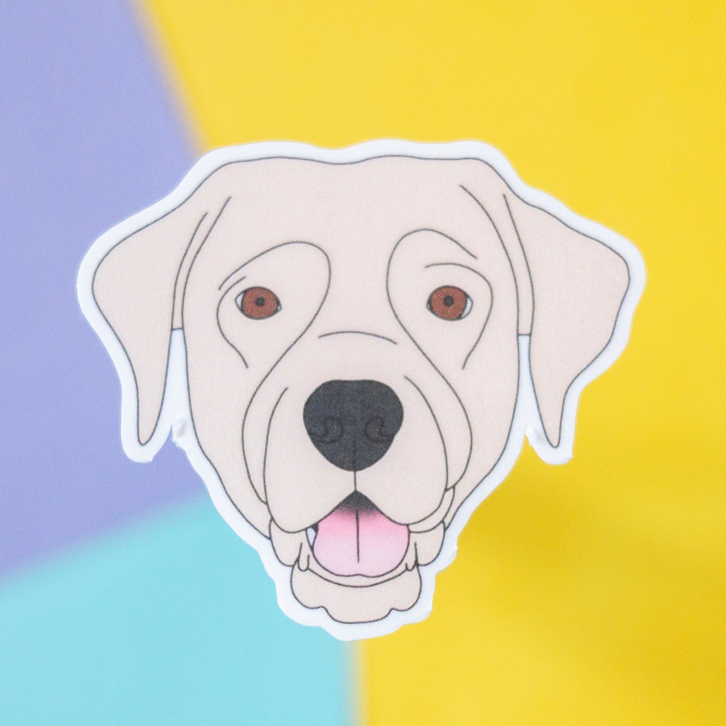 Labrador 5" Sticker - White