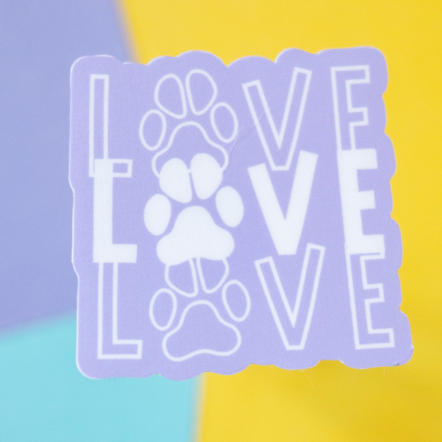 Love Paw 7" Sticker