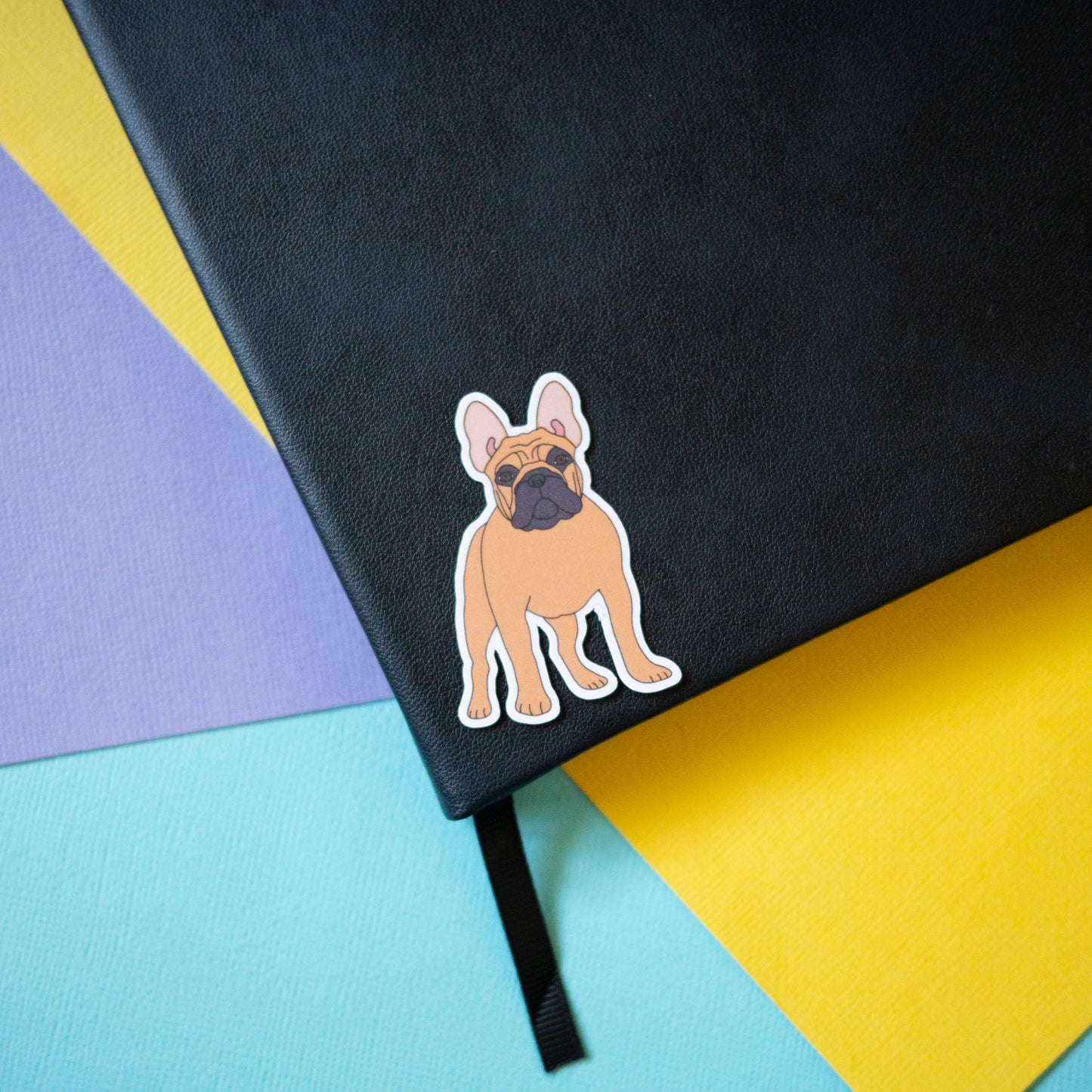 French Bulldog 2" Sticker - Tan