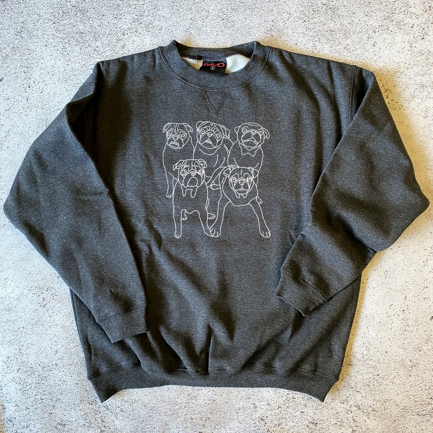 Custom Pet Portrait Sweatshirt - Five Pets