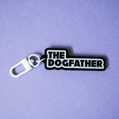 The Dogfather Keychain - Black & White