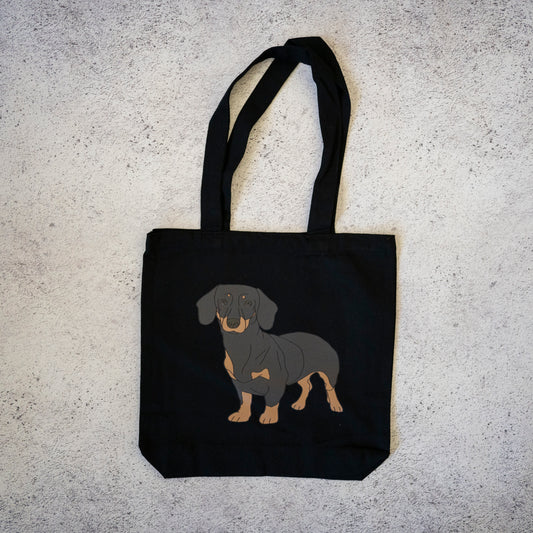 Dachshund Canvas Tote Bag