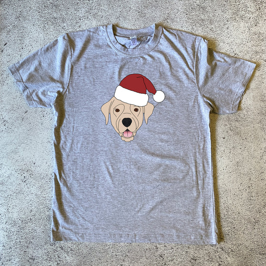 White Labrador Christmas Unisex T-Shirt